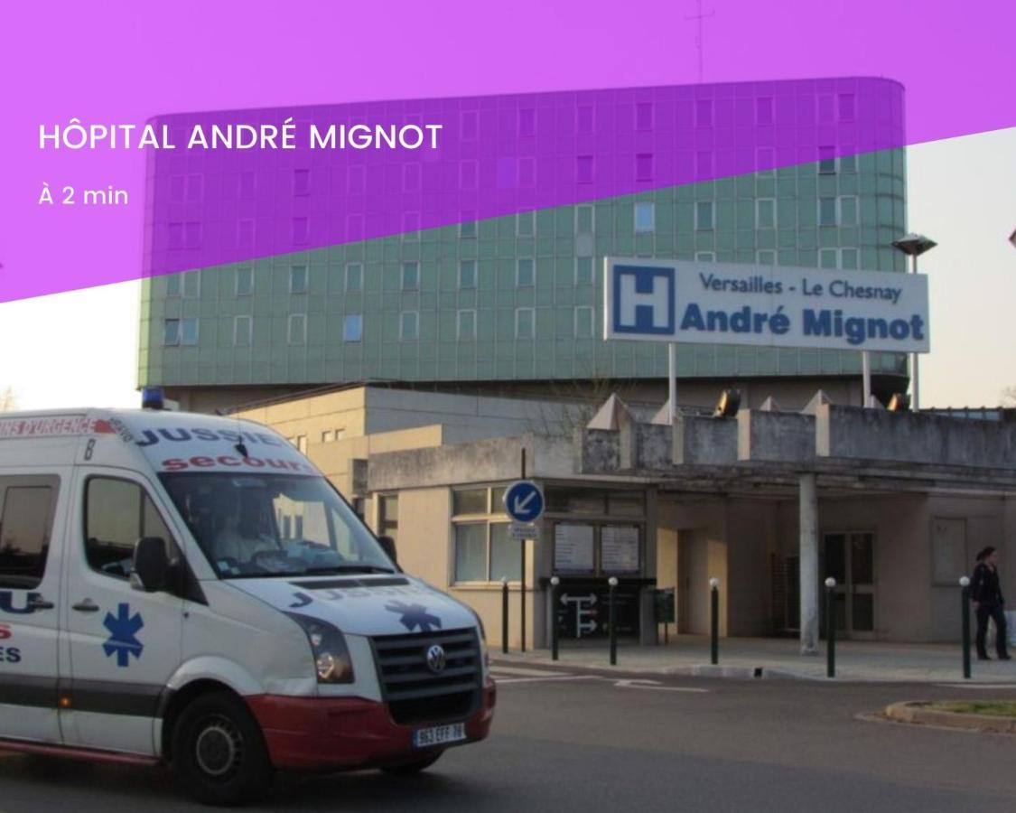 Le Cocon Des Couples Tout Proche Versailles - En Face De L'Hopital Mignot Le Chesnay  Bagian luar foto